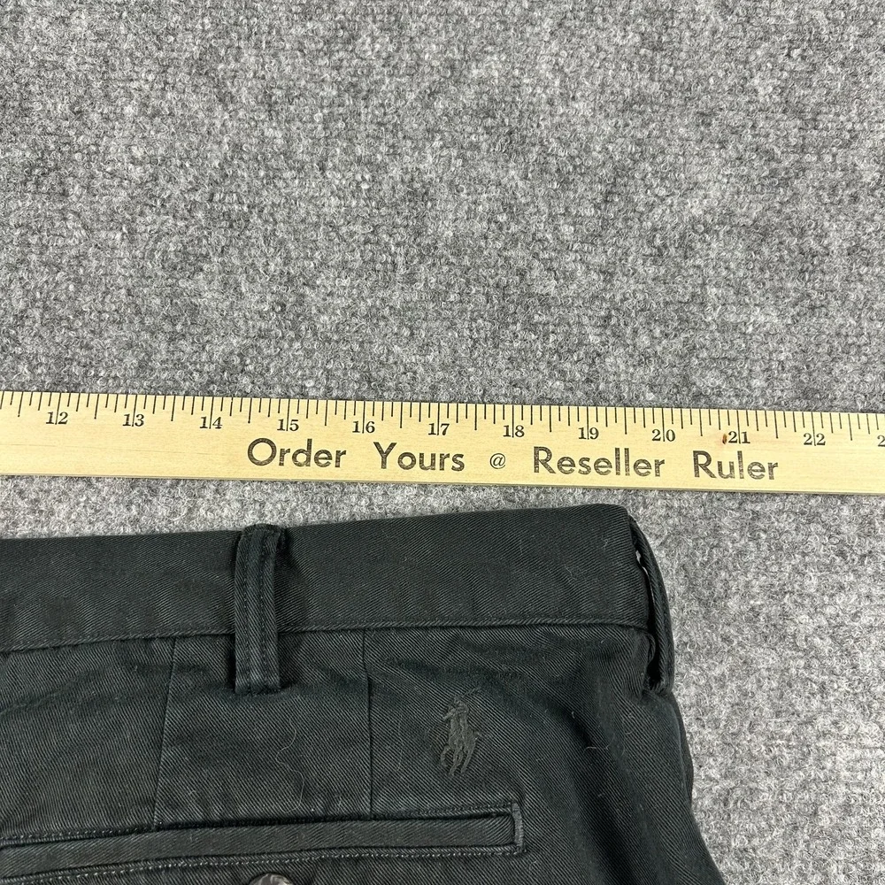 Polo‎ Ralph Lauren Pants Mens 40x30 Black Classic Fit Polo Chino Dress Casual